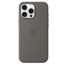 APPLE iPhone 16 Pro Max - Funda de Silicona con MagSafe - Gris Piedra APPLE iPhone 16 Pro Max - Funda de Silicona con MagSafe - Gris Piedra