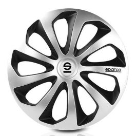 Sparco Tapacubos Sicilia Bicolor 14" Plata-Negro SPC1473SVBK 4 Unidades