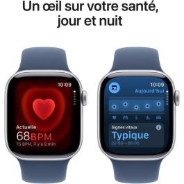 Apple Watch Series 10 GPS - 42 mm - Caja de aluminio plateada - Correa deportiva vaquera - S/M Apple Watch Series 10 GPS - 42 mm - Caja de aluminio plateada - Correa deportiva vaquera - S/M
