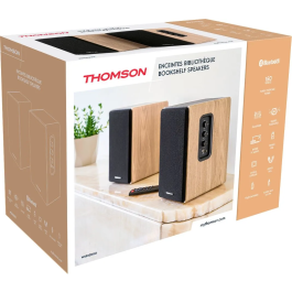 Thomson THO3499550390018 Conjunto de Altavoces de 2 Unidades - Negro y Madera