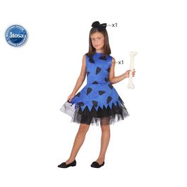 Disfraz Cavernícola Azul Niña Infantil 5-6 Años - Historia