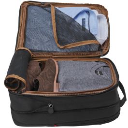 Wenger City Traveler Mochila para portátil de 16 pulgadas con bolsillo para tableta de 12 pulgadas, Negro