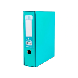 Liderpapel Caja Archivador de Palanca Cartón Folio Documenta Lomo 75 mm Verde Claro