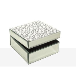 Caja Decorativa Romimex Plateado Vidrio Espejo 13 x 7 x 13 cm Precio: 34.59000017. SKU: B12N9NXZDR