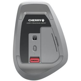 Cherry STREAM DESKTOP COMFORT Teclado y Ratón Inalámbrico, Diseño Ergonómico, Teclas Silenciosas, QWERTZ Alemán, Blanco
