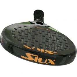 Siux Pala de Pádel Trilogy Pro 5 2025 (Patty Llaguno) Negra y Verde - Control Máximo, Forma Redonda, Acabado Brillo 3D, 40K