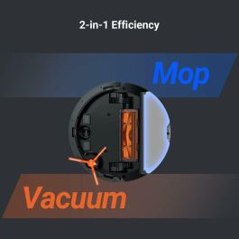 EZVIZ RE4 Plus Robot Aspirador y Fregasuelos con Base Autovaciable 4L, 90 Días sin Vaciar, 4000 Pa, Navegación LiDAR, Negro EZVIZ RE4 Plus Robot Aspirador y Fregasuelos con Base Autovaciable 4L, 90 Días sin Vaciar, 4000 Pa, Navegación LiDAR, Negro