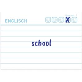 Herlitz Karteikarte A8 Vokabeln liniert weiß Bl.Engel 100er
