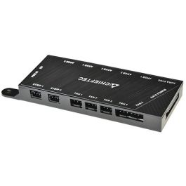 Chieftec Caja Gaming GS-01B-OP Torre ATX Micro ATX Mini-ITX Negra con Vidrio Templado e Iluminación RGB