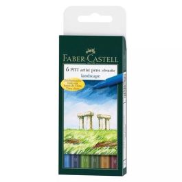Faber Castell Rotuladores Pitt Artist Pen Brush Punta Pincel, Tinta Pigmentada, Resistente al Agua, Estuche 6 Unidades - Colores 146, 170, 174, 192, 247, 268 Precio: 10.50000006. SKU: B1GG2XC266