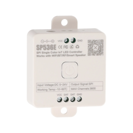 BanIanX SP536E Controlador Tira LED COB Digital App, Voz y Control Remoto Compatible con Alexa y Google Home