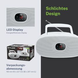 Reproductor CD/MP3 Muse MD202RDW