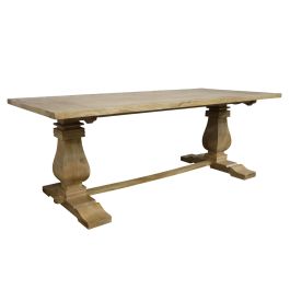 DKD Home Decor Mesa Comedor Toscana Madera Maciza de Mango Natural 215 x 100 x 76 cm Precio: 867.50000029. SKU: B1AFYKYNBA