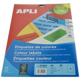 Apli Etiquetas Adhesivas 210x297 mm Inkjet-Láser C-Rectos 20H Verde Precio: 9.5000004. SKU: S8425920