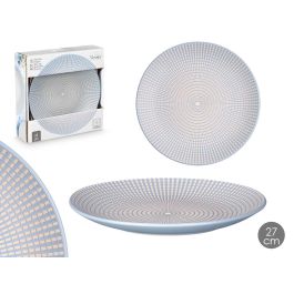 Vessia Plato Llano 27 cm Grabado Azul - Cerámica (12 Unidades) Precio: 39.49999988. SKU: B16LZZWL55