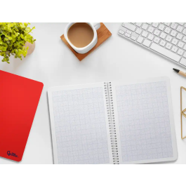 Liderpapel Cuaderno espiral Din A5 Smart tapa blanda 80 hojas 75gr rayado nº46 colores surtidos