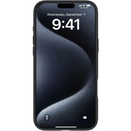 eSTUFF INFINITE VENICE Funda de Cuero Magnética para iPhone 16 - Negra - 86% Plástico Reciclado