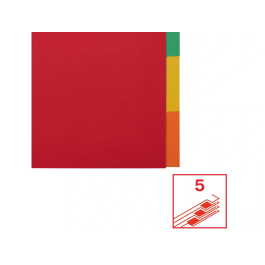 Separadores Esselte Multicolor 5 Hojas A4 (20 Unidades)