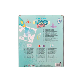 Imaginovo Aerografo Infantil Recargable USB con 30 Plantillas y 12 Rotuladores de Colores para Niños a partir de 6 Años