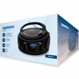 Daewoo DW3011 Radio CD Boombox Bluetooth USB AUX FM Estéreo 4W Portátil con Ecualizador y Pantalla LCD