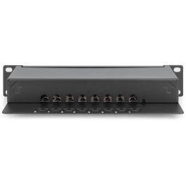 Digitus Patchpanel 1U 8-Port Cat6 ClassE apantallado RJ-45 negro para montaje en rack