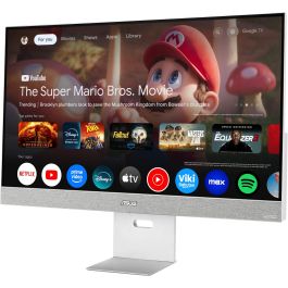 ASUS 90LM0AYH-B01O71 Pantalla para PC ZenScreen MS32UC 31.5" 4K UHD IPS 5ms con Altavoces, USB, HDR10, VESA y Altura Ajustable Gris/Blanco