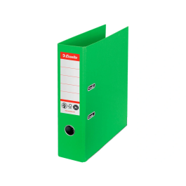 Esselte Archivador de Palanca N 1 CO2 Neutral DIN A4 Cartón Forrado Lomo 75 mm Verde Vivida