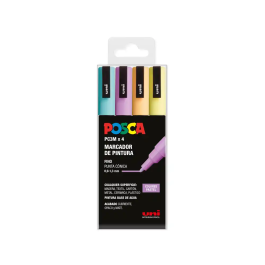 Posca PC-3M/4C Estuche Rotuladores Punta Fina Colores Pastel Surtidos (Verde Marino, Lavanda, Amarillo Sol, Albaricoque) Precio: 12.68999963. SKU: B1C6TN6X3Y