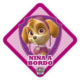 Patrulla Canina Pegatina Niña A Bordo LPC104 Adhesivo para Cristal