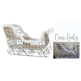 DKD Home Decor Trineo Navidad Blanco 46 x 62 x 90 cm