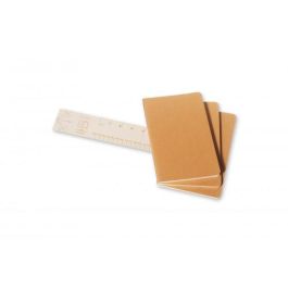 Cuaderno Moleskine Cahier 13X21 80H Horizontal Marron Kraft Set De 3