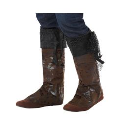 Cubrebotas Marrón Estilo Vintage para Trajes de Vaquero, Pirata, Templario o Medieval Precio: 4.94999989. SKU: B1DVPQX5MA
