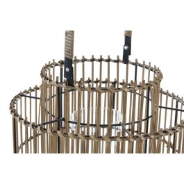 DKD Home Decor Portavela 47 Bambú Metal Natural 30 x 32 x 30 cm