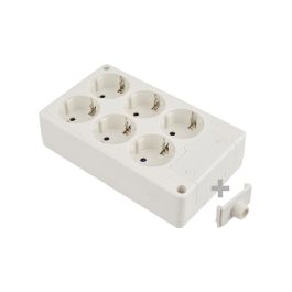 Solera Base Múltiple Schuko Bipolar 6 Tomas T/TL 10/16A 250V Rectangular Color Blanco Precio: 10.95000027. SKU: B1JQ9H45A7