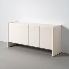 Aparador Lacado Crema Mármol-Dm Salón 163 X 45 X 75 cm