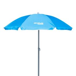 Sombrilla Aktive Azul Ø 180 cm 180 x 187,5 x 180 cm 180 x 190 x 180 cm UV50 (12 Unidades)
