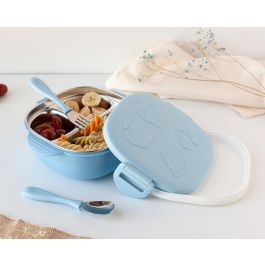 Caja Almuerzo Cuadrado Acero Inoxidable Azul Precio: 9.89000034. SKU: B1GT6VV53V