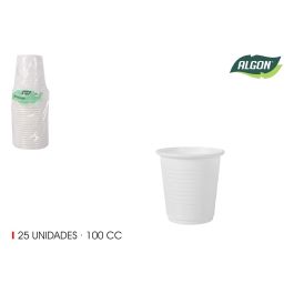 Set de 25 vasos de café plástico 100 cc Algon (24 Cajas) Precio: 13.50000025. SKU: B1GM8G59T8