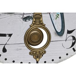 DKD Home Decor Reloj de Pared Shabby Multicolor 58 x 58 x 8 cm (2 Unidades)