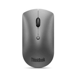 Lenovo ThinkBook Ratón Óptico Bluetooth Silencioso Multidispositivo, 2400 DPI Máx, Diseño Ergonómico y Ultraligero 61g