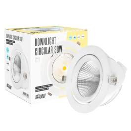BX3 Light Foco Downlight LED 30W 3000Lm Orientable UGR17 4200K 50000H [BX3-30W-G-W] - Luminaria Empotrable Blanco Frío para Oficinas, Tiendas Precio: 29.94999986. SKU: B1BVS68BTP