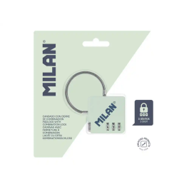 Milan Candado de Combinación 430 con 3 Dígitos para Mochila, Maleta y Equipaje, Verde, Inspirado en las Gomas de Borrar Originales desde 1918, 6.5 x 6.8 x 0.9 cm Precio: 7.88999981. SKU: B19BLMT4ZE
