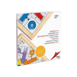 Tablero parchís 4 y 6 cristal marco madera 50x50 cm Precio: 23.92896. SKU: B1FGBZLF5K