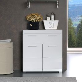 Trendteam TRE4251398913359 Mueble bajo de baño Amanda Blanco 2 puertas, 1 cajón 73x31x79 cm Trendteam TRE4251398913359 Mueble bajo de baño Amanda Blanco 2 puertas, 1 cajón 73x31x79 cm