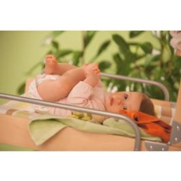 Roba ROB4005317251370 Cambiador Plegable de Pared DSCHUNGELBABY con Colchón Rayas Multicolor, 2 Estantes Integrados, Madera Natural