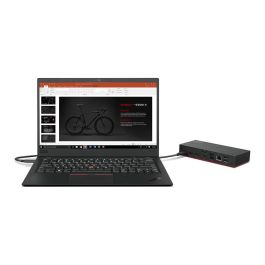 Lenovo ThinkPad Universal USB-C Dock, Estación de Acoplamiento USB 3.2 Gen 1 Type-C, Negro, Puertos HDMI y DisplayPort, Ethernet