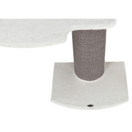 Trixie Poste Rascador de Pared para Gatos Acadia 160 cm, con Sisal y Cama Blanda de Felpa Lavable, Gris