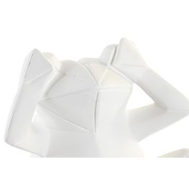 DKD Home Decor Figura de Rana Moderna de Resina Blanca 13x17.8x18.5 cm, Juego de 3 Unidades Surtidas