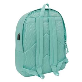 Safta Mochila Doble Portátil 15,6" USB F.C.Barcelona Chica Musgo 31x44x18 cm
