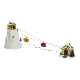 Escena navideña aventuras en la nieve 31,5x32,5x53cm 16 leds IP20, función fija, con música, blanco cálido